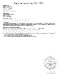 PR TECH DOCS FL31232 R1 AE MULLION 3100 ENG EVAL