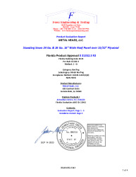 PR Instl Docs FL31352 R3 II Standing Seam 24 Ga. and 26 Ga. over Plywood