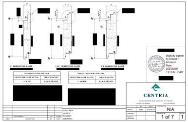 PR Instl Docs FL31378 R2 II INSTALL FWDS 36in Panel 16 in Support OC Installation Details ss