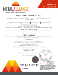 PR Instl Docs FL31652 R3 II 26ga 50AllRib OSB im