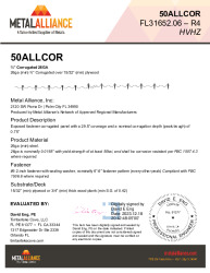 PR INSTL DOCS FL31652 R4 II 26GA 50ALLCOR PLYWOOD