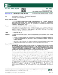 PR Instl Docs FL31775 R1 II ESL-1341 ProGuard® Concrete Insulated Sheathing Panel