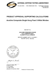 PR TECH DOCS FL31795 R6 AE FL31992 R4 AE 25269-1 JELD WEN AURALINE SH FIXED  CHS 3-WIDE  FBC