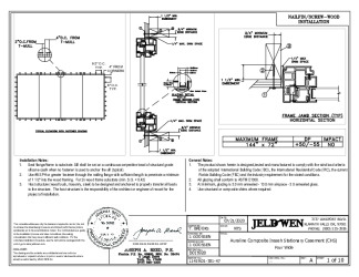 PR INSTL DOCS FL31795 R6 II AURALINE COMPOSITE INSASH STATIONARY CASEMENT FOUR WIDE FBC 08-03-20