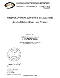 PR TECH DOCS FL31796 R4 AE 23135-1 JELD WEN AURALINE SIDE LOAD SH FBC
