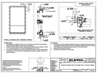 PR Instl Docs FL31796 R4 II Auraline Side Load Single Hung Reverse Cottage FBC Installs (48x84) 5-25 SEALED