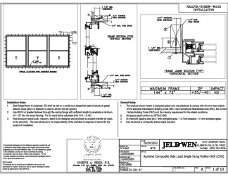 PR Instl Docs FL31796 R4 II D015896 - Auraline Composite Side load Single Hung CHS (T-Mull) 144x72 PG35 FBC Installs 4-20-22 SEALED