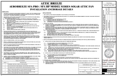 PR Instl Docs FL31962 R3 II ATBR0001 RevA AEROBREEZE SFA PRO - SFA HP MODEL SERIES (FPAS) ss
