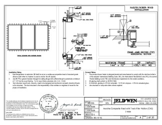 PR INSTL DOCS FL31992 R4 II AURALINE COMPOSITE FIXED WITH TRACK FILLER MULLION (CHS) 3 WIDE FBC 08-27-20