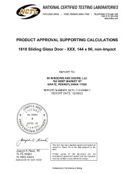 PR TECH DOCS FL31995 R1 AE 25880-1 MI WINDOWS AND DOORS - 1618 NON-IMPACT XXX 144X96 SGD