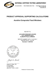 PR TECH DOCS FL32018 R3 AE 23122-1-R1 JELD WEN AURALINE COMPOSITE FIXED FBC