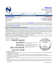 PR Instl Docs FL32657 R2 II 2023 08 08 FINAL PEER-SRS-002.A NON-HVHZ FL32657-R2