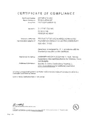 PR CERTIFICATE FL3299 R10 C CAC 925P CERTIFICATE
