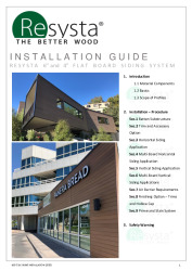 PR Instl Docs FL33449 R3 II Resysta USA Siding-Installation Guide-07142021