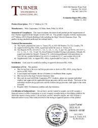 PR TECH DOCS FL33621 R1 AE EVALREPORTPEL430A