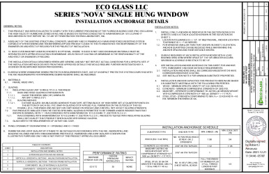 PR Instl Docs FL33812 R7 II ECOGLASS014 Rev0 EcoGlass Series NOVA SH ss