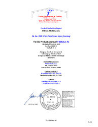 PR Instl Docs FL33821 R2 II 26 Ga. PBR Structural Wall