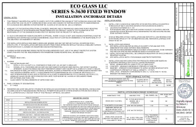 PR Instl Docs FL34004 R4 II ECOGLASS008 Rev0 EcoGlass Series3630 F ss