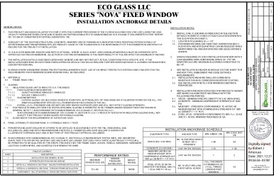 PR Instl Docs FL34004 R4 II ECOGLASS016 Rev0 EcoGlass Series NOVA Fixed ss