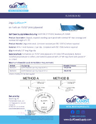 PR Instl Docs FL34538 R2 II 24ga GulfSeam 1x4s plywood nonHVHZ