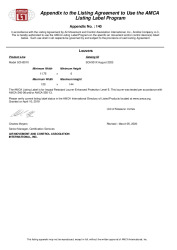 PR CERTIFICATE FL35290 R1 C CAC SCH501X AMCA APPENDIX 140 ON 10-20-23