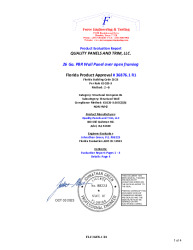 PR Instl Docs FL36876 R1 II PBR Structural Wall Panel