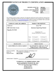 PR CERTIFICATE FL37180 R2 C CAC NI015622 96SH 36 X 72 PG40 EXP. 07-31-2026