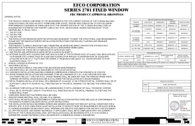 PR Instl Docs FL37356 R1 II EFCO-026 Rev0 Series 2701 Fixed ss