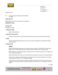 PR TECH DOCS FL37359 R1 AE FBC EVALUATION REPORT WD C-SERIES S