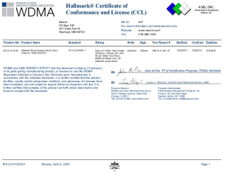 PR CERTIFICATE FL37782 R2 C CAC UWIFDTR CCL 1072.05