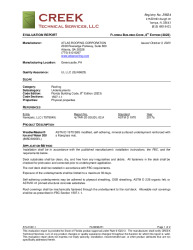 PR Instl Docs FL38096 R1 II ATL21001.1 2023 FBC Eval Underlayment final