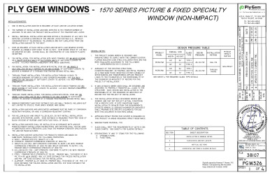 PR INSTL DOCS FL38107 R4 II PGW326-B