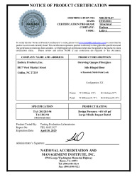 PR CERTIFICATE FL38695 R2 C CAC (D) NAMI CERT 8-0 XX CONF OUT