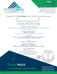 PR Instl Docs FL38754 R1 II 24ga PeakMax plywood