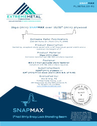 PR Instl Docs FL38754 R1 II 26ga SnapMax plywood