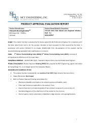 PR TECH DOCS FL39097 R1 AE EVALUATION REPORT FBC 2023