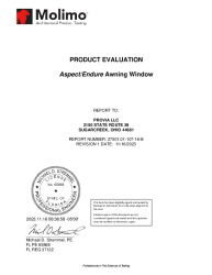 PR TECH DOCS FL39380 R1 AE 27501.01-107-16-B (PROVIA LLC ENDURE-ASPECT AP)