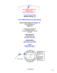 PR Instl Docs FL39606 R1 II 26 Ga. PBR Panel Structural Roof