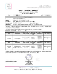 PR TECH DOCS FL39630 R5 AE ECO 600-OUTSWING ENT DOOR-LMI-PA EVR
