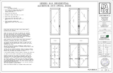 PR Instl Docs FL39630 R6 II SERIES 810 OUTSWING ENT DOOR-LMI-JA-1518-26