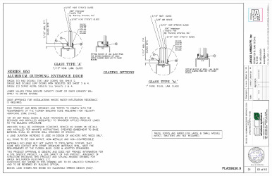 PR Instl Docs FL39630 R6 II SERIES 950 OUTSWING ENT DOOR-LMI-JA-1844-24-SS1