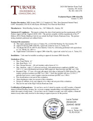 PR TECH DOCS FL39697 R2 AE EVALREPORT-2000-ALUM-PLY