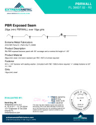 PR Instl Docs FL39837 R3 II 26ga 25ALLPBRWALL 16gaGirts