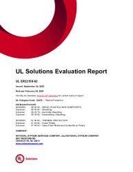 PR Instl Docs FL39860 R1 II ER22158-02 PBCI UL Evaluation Report