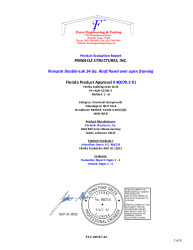 PR Instl Docs FL40078 R1 II Pinnacle D-Lok Structural Roof Panel