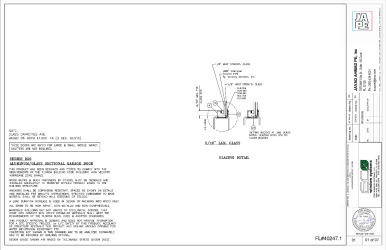 PR INSTL DOCS FL40247 R2 II SERIES 850 GARAGE DOOR 12-LMI-JA-1844-24-SS1