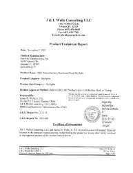 PR TECH DOCS FL40265 R3 AE HSF PRODUCT EVALUATION REPORT