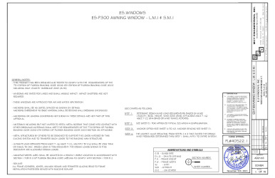 PR INSTL DOCS FL40522 R1 II ES-P300 AWNING WINDOW LMI AND SMI FL40522.1 AD21-53 REV11.16.2023-SS
