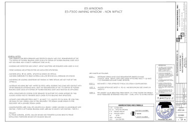 PR Instl Docs FL40522 R2 II ES-P300 AWNING WINDOW N.I. FL40522.2 AD21-54 REV 11.02.2023-SS
