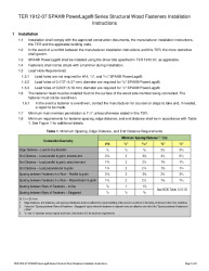 PR INSTL DOCS FL40711 R3 II 260304 FL40711 TER 1912-07 INSTALL INSTRUCS